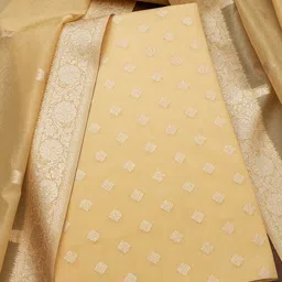 Soch Ethnic Motifs Woven Design Unstitched Dress Material-image-62