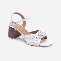 Tao Paris PU Block Sandals with Buckles-14