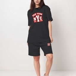 Uttam Printed Pure Cotton T-Shirt With Shorts Co-Ords-image-71