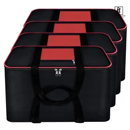 Fashion Throw Red Set of 4 Reusable Handbag Organiser Organisers-image-14