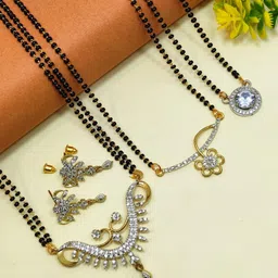 DIVYANSHI COLLECTION Women Pack of 4 Silver Jewellery Set-21