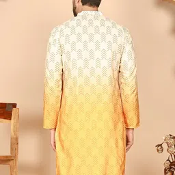 Anouk Men Geometric Printed Sequinned Kurta image 3