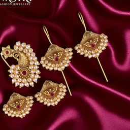 VATSALYA creation Women Green Jewellery Set-image-91