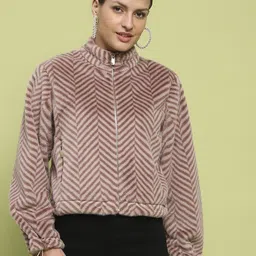 Madame Women Printed Front-Open Sweatshirt-image-30