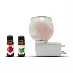 PEEPALCOMM 3Pc Peach-Colored Electric Aroma Oil Diffuser With Scented Oils 15 ml Each image 3