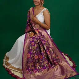 TEEJH Ethnic Motifs Printed Dupatta with Zari-26