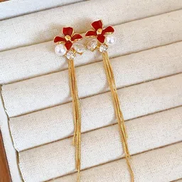 DressBerry Teardrop Shaped Drop Earrings-25