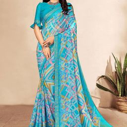 Styleveda Poly Georgette Saree-image-50