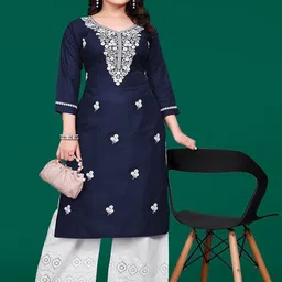 PATBRO Women Embroidered Straight Kurta-45