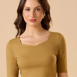 SALWAR STUDIO Sweetheart Neck Stretchable Blouse-picture-49