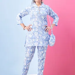 BAESD Girls Floral Printed Kurta with Palazzos-image-45