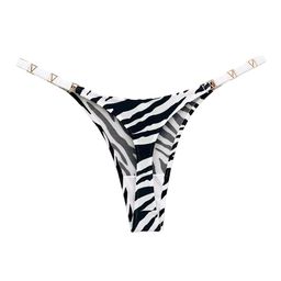 UR HIGHER SELF Low Rise Bikini Briefs VS5 G String Zebra Print image 2