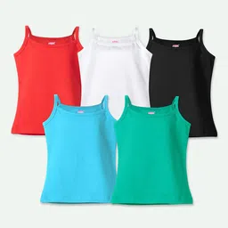 ariel Girls Pack Of 5 Camisoles-12