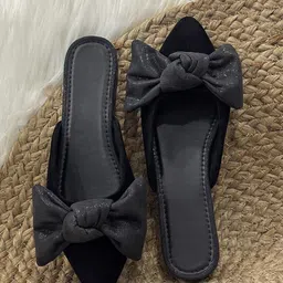 Street Style Store Women Open Toe Flats with Bows-picture-40