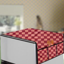 The Furnishing Tree Red PVC Fridge Top Cover-image-58