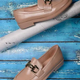 Ronnie Grey Women Slip-On PU Western - Embellished Loafers-image-57