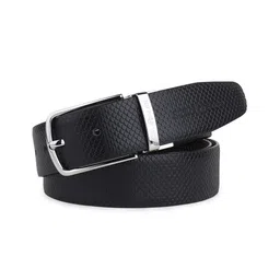 Scrumbler Men Textured Leather Reversible Formal Belt-image-15