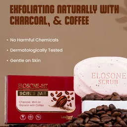 Leeford Set Of 2 Elosone-HT Scrub Bar With Charcoal - 75 g Each image 3