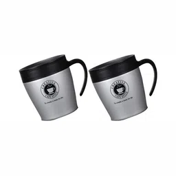 We3 Grey Printed Stainless Steel Glossy Mugs Set of Cups and Mugs-41