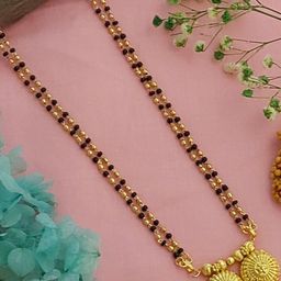 Ramdev Art Fashion Jwellery Brass Gold Plated Mangalsutra-image-71