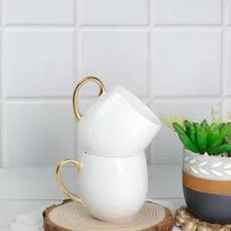 Vola Global LLP Bloom White 2 Pieces Glossy Cups-image-11