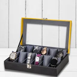 Men's and Women's Watch Box Holder Organizer Case-image-64