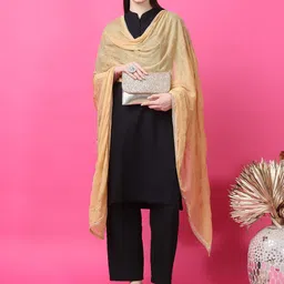 LOOM LEGACY Floral Embroidered Dupatta image 4