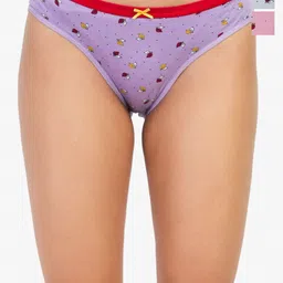 LADYLAND Pack Of 3 Assorted Anti-Bacterial Cotton Hipster Briefs DILSE-SKU-S-picture-11
