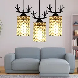GAUVIK Transparent Textured Ceiling Lamp image 3