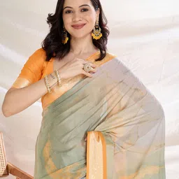 Mitera Poly Crepe Saree-50