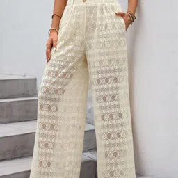 StyleCast Women Self Design High-Rise Regular Fit Trousers-picture-8