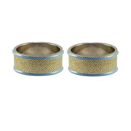 Vidhya Kangan Gold-Toned Stainless Steel Bangles-image-22