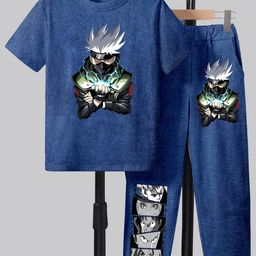 MODARUE Boys Printed T-shirt With Joggers-image-72