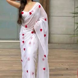 ARPITA FASHION Embroidered Poly Georgette Chettinad Saree-40