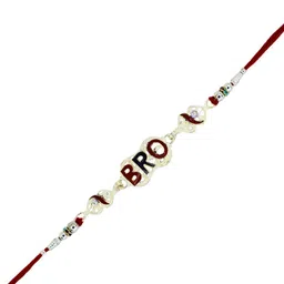 Anouk Set Of 6 Rakhi With Greeting Card & Roli Chawal image 2