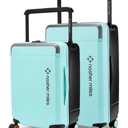 Nasher Miles Oslo Polycarbonate Set of 2 S/M Pastel Green Black Trolley Bags 55 & 66 cm-18