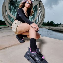 Solethreads Women Colourblocked PU Sneakers-image-59