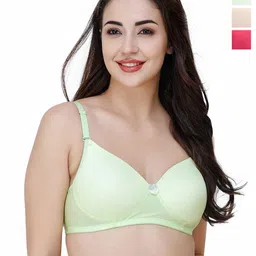 College Girl Pack Of 3 Full Coverage Seamless Lightly Padded T-shirt Bra-55