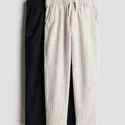 H&M 2-Pack Linen-Blend Trousers-image-67