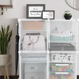 Sasimo White 12 Shelfs Reusable Multi-Utility Organisers image 3