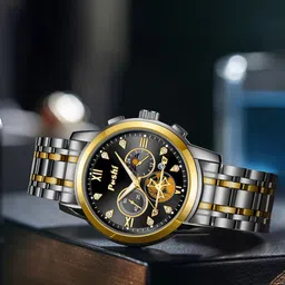 Poshi Unisex Dial & Stainless Steel Straps Analogue Watch IHHIHHJEBJFF-42