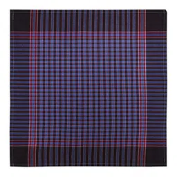 Kuber Industries Men & Boys Set Of 12 Gingham Check Dark Cotton Hankies image 4