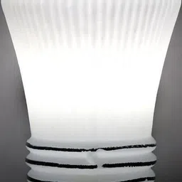 Somil Premium Designer Glass Wall / Night Lamp Elegant & Stylish Dcor Accent for Modern Interiors, color, White, Size:- 32 X 27 X 31 CM-22