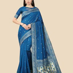 AMRUTKALA SAREES Woven Design Zari Saree-image-79
