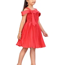 BAESD Girls Cold-Shoulder Sleeves Fit & Flare Dress-18