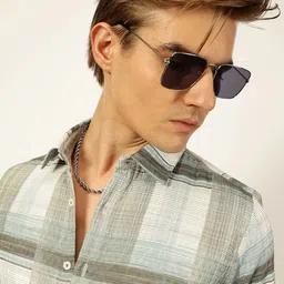 Thomas Scott Men Premium Slim Fit Tartan Checks Opaque Checked Casual Shirt-image-96