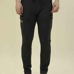 Albion By CnM Men Pure Cotton Mid-Rise Track Pants-48