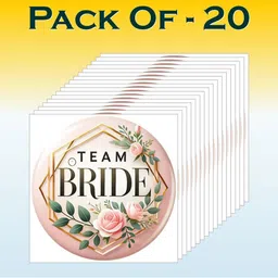 ORDERSHOCK Set Of 20 Team Bride Waterproof Temporary Tattoo Stickers-picture-12