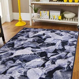 MODEFE Blue Abstract Anti-Skid Nylon Carpet-image-68