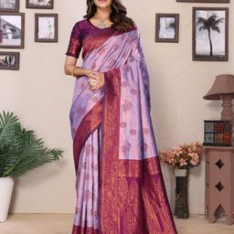 AVANTIKA FASHION Woven Design Zari Pure Silk Banarasi Saree-image-31
